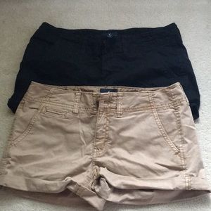 Tan & Black Shorts from AE